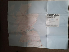 Development Of The Trunk Road Network Scotland Department Transport Map 1982