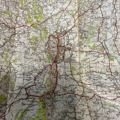 GLOUCESTER & MALVERN Cloth Ordnance Survey Sixth Series One inch 1946 Sheet 143