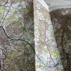 Ordance Survey Map X35 Joblot Bundle Assorted Locations Used Highlighted