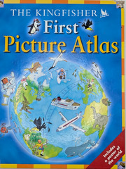 First Picture Atlas, Kingfisher hardcover with map intact