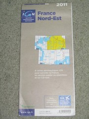 France; IGN Aeronautical Map of North-East France – 1:500,000 – 2011