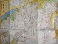 Harvey’s Western Lakeland Walking Map – 1:25,000 waterproof map – 1992 edn