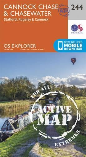 Cannock Chase (Map) OS Explorer Active Map