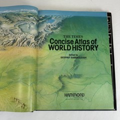 Vintage Times Concise Atlas Of World History Barraclough Hammond Hardcover Maps