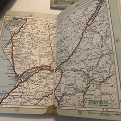 DAILY MAIL MILESTONE MOTOR MAPS IN 12 SECTIONS No 6 SHREWSBURY AREA