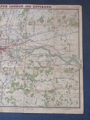 The “District” Map of Greater London & Environs – 2nd Edition c1908