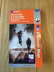 2007 Ordnance Survey Explorer Map 147 Sevenoaks And Tonbridge (incl Westerham )