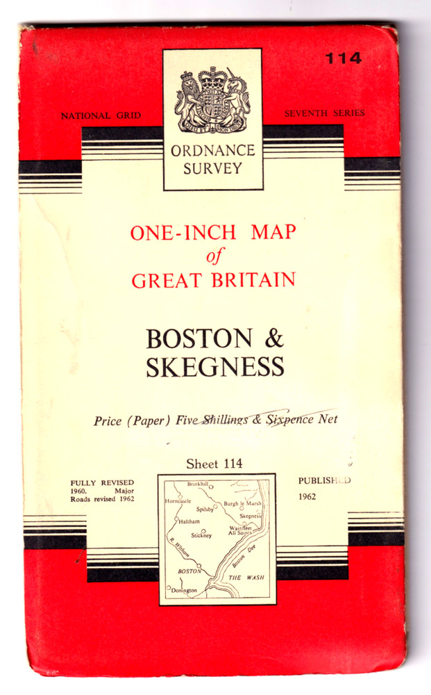 BOSTON & SKEGNESS – Ordnance Survey One Inch Map (Seventh Series)