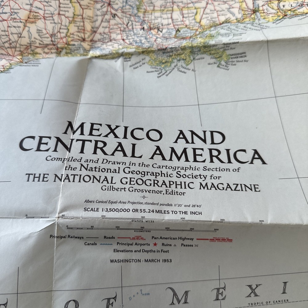 National Geographic Vintage Maps X 4 : Alaska, Mexico, World & Historic USA