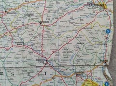 Regent Oil Company British Isles 5 Section Road Map, Sheet 1: Southern England.