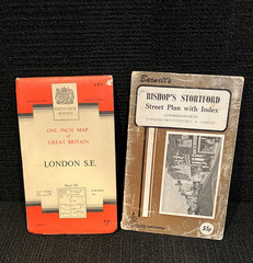 Vintage Street Map colchester london southend hoddesdon chelmsford saffron ben