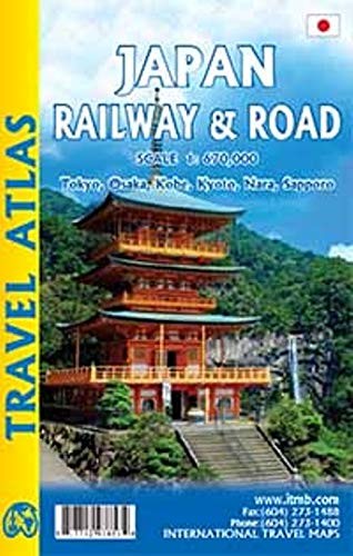 JAPAN RAILWAY & ROAD ATLAS 1:670,000 By Itmb Publishing Ltd **BRAND NEW**