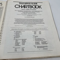Waterway Guide Chart book New York Waters 1987 Spiral Bound Fold Out Maps Vntg