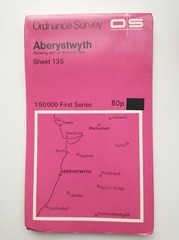 OS 1:50,000 Landranger Sheet 135 Aberystwyth, 1974