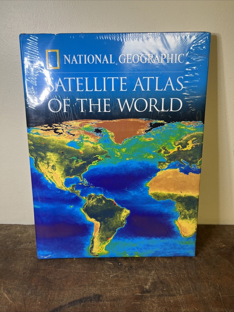 NEW SEALED National Geographic Satellite Atlas of the World