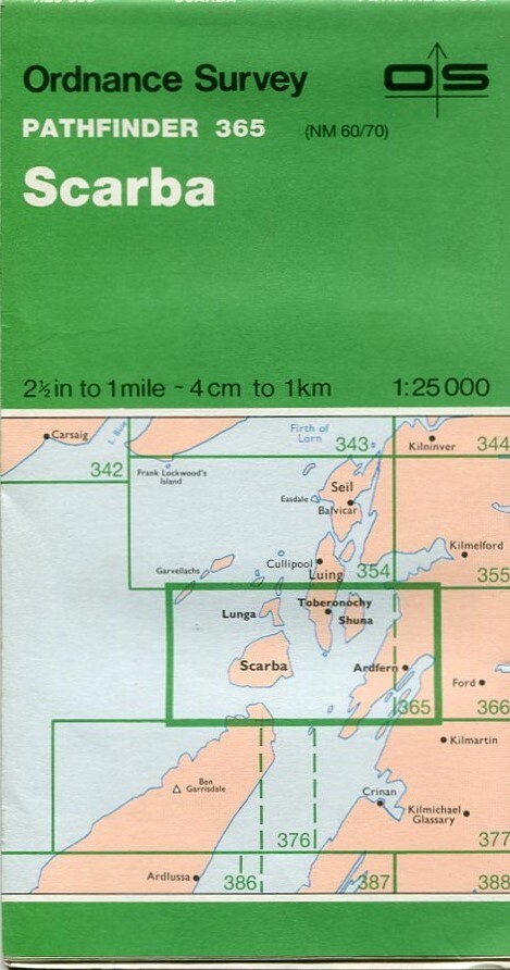 UK ORDNANCE SURVEY Pathfinder (1:25000) Map 365 – Scarba