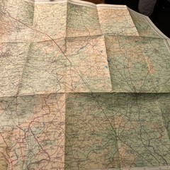 WARWICKSHIRE Bartholomew Revised Contoured Half In Map Sheet 19 Paper
