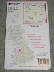 OS Ordnance Survey Landranger Map Sheet 117 Chester & Wrexham – 1997