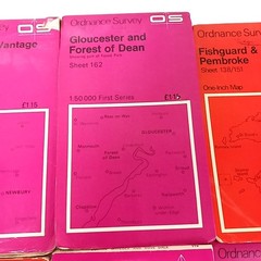 Ordnance Survey Landranger Maps Lot of 10 Aylesbury Cardiff Oxford Alnwick Prelo