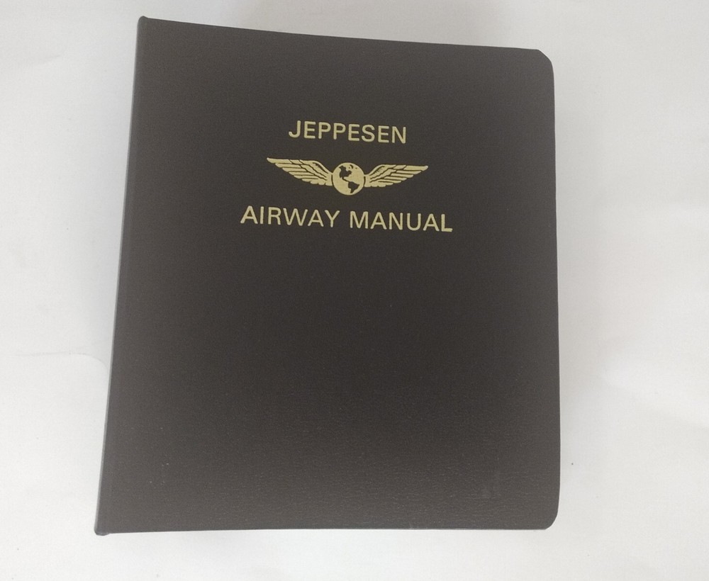 Jeppesen Airway Manual Southwest with Aeronautical Charts Maps 7 Ring Binder vtg