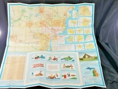 1970 Michigan Official Highway Map Authentic