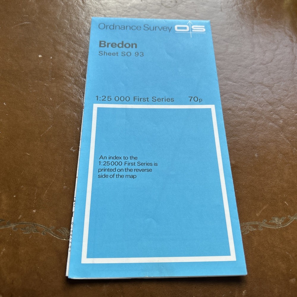 BREDON Ordnance Survey First Series Sheet SO93 1:25,000 1952 rev 1973 Kemerton
