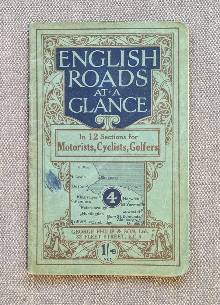 George Philip &Son Ltd Vintage “English Roads At A Glance” Map Book No4