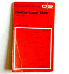 8 x assorted Somerset Ordnance Survey maps Minehead Weston super Mare etc