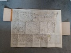 2 x 1930s WINDSOR & LOWESTOFT Vintage O.Survey CLOTH Maps 1 Inch to 1 Mile