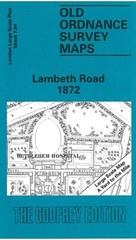 Lambeth Road 1872 London Large Scale Sheet 7.94