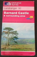 Ordnance Survey Set Of Seven Maps