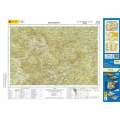 Spain map 0364-II: Montseny (74-27) hiking walking topographic 1:25k