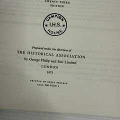 Phillips Intermediate Historical Atlas for Schools 1973 Vintage Softcover Book