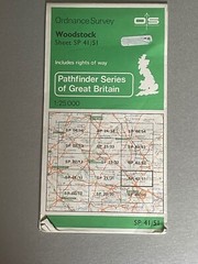 OS Ordnance Survey, Pathfinder Map, Sheet: SP 41/51, Woodstock