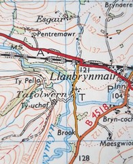 Ordnance Survey – 1:50000 1st Srs Sheet 135 – Aberystwyth – 1974
