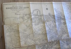 1940-41 Bartholomew’s Post Office Plan of EDINBURGH & LEITH Scotland Scottish