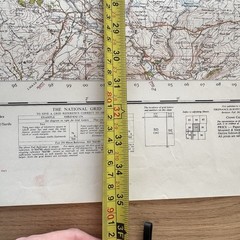 Vintage Ordinance Survey Map Sheet Askrigg & Settle 1954 Antiquity Reprint