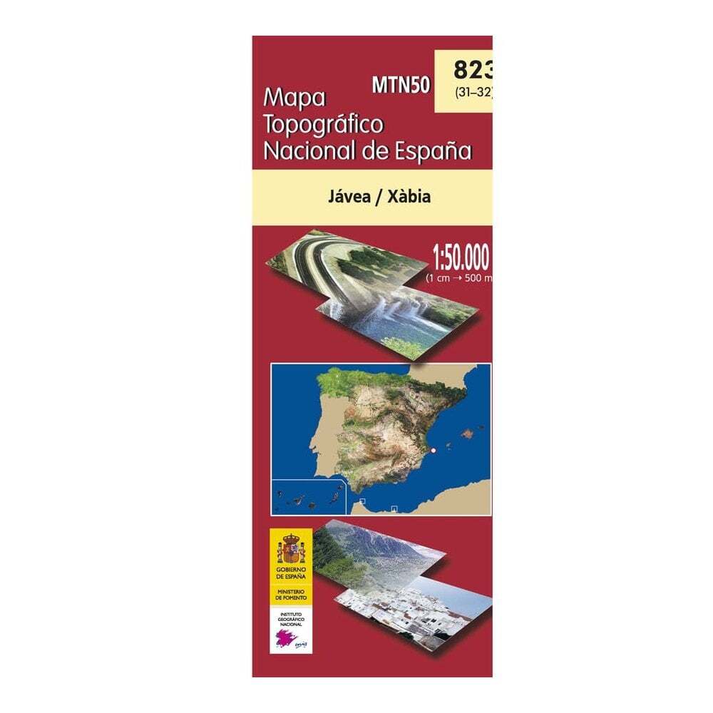 Spain map 0823: Jávea/Xàbia (31-32) hiking walking topographic 1:50K