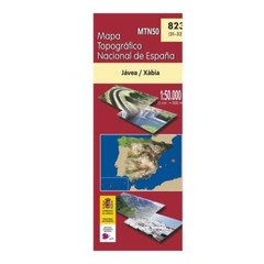 Spain map 0823: Jávea/Xàbia (31-32) hiking walking topographic 1:50K