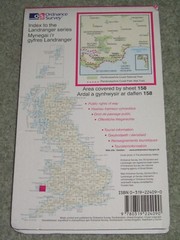 OS Ordnance Survey Landranger Map Sheet 158 Tenby & Pembroke – 1999