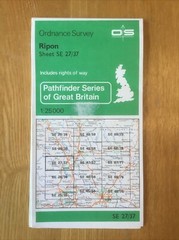 1985 Ordnance Survey Pathfinder Map SE 27/37 Ripon (incl Dishforth & Wath )
