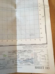 1963 Ordnance Survey One Inch Seventh Series Cloth Map 183 Eastbourne