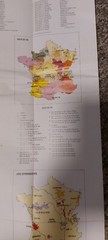 Folded France Map Wines and Brandy with Designation of Origin / Regions