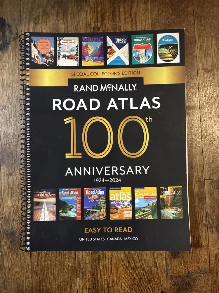 Rand McNally 2024 Midsize Easy to Read – 100th Anniversary Collectors – GOOD