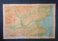 Bartholomew’s FIRTH OF TAY Revised Half-Inch Sheet 49 Vintage Cloth Map