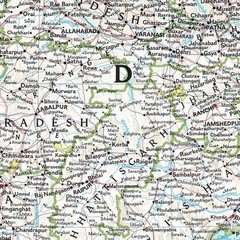National Geographic India Wall Map – Classic – Laminated (23.5 x 30.25 in) (N…