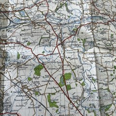 BIRMINGHAM Ordnance Survey Cloth Sixth Series One Inch 1947 Sheet 131 Redditch
