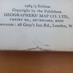 IN AND AROUND LONDON 1964/5 EDITION : GEOGRAPHERS’ MAP COMPANY LTD