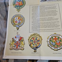 Vintage Bartholomew Railway History Map Of Britain