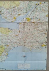 Regent Oil Company British Isles 5 Section Road Map, Sheet 1: Southern England.